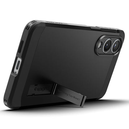 Custodia MagSafe per Samsung Galaxy S25 Edge S937, Spigen, Tough Armor, Nera ACS09422