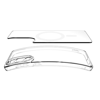 Custodia MagSafe per Samsung Galaxy S25 Edge S937, Spigen, Ultra Hybrid, Bianca ACS09418