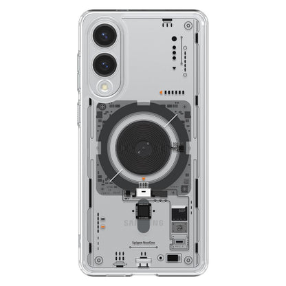 Custodia MagSafe per Samsung Galaxy S25 Edge S937, Spigen, Ultra Hybrid Neo One, Trasparente ACS09416