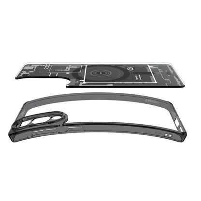 Custodia MagSafe per Samsung Galaxy S25 Edge S937, Spigen, Ultra Hybrid Zero One, Nera ACS09415