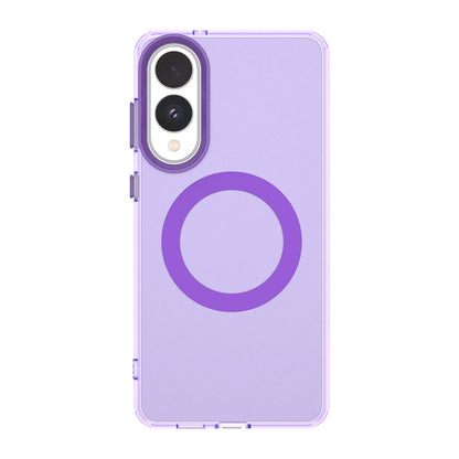 Custodia MagSafe per Samsung Galaxy S25 Edge S937, Techsuit, CandyCase, Viola