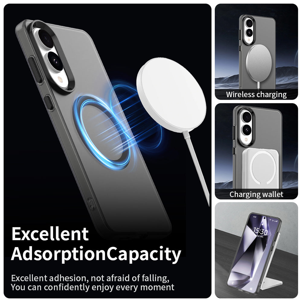 Custodia MagSafe per Samsung Galaxy S25 Edge S937, Techsuit, CandyCase, Nera