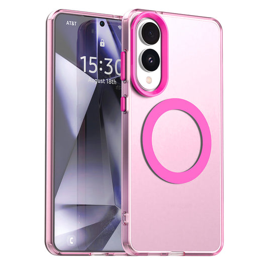 MagSafe Case for Samsung Galaxy S25 Edge S937, Techsuit, CandyCase, Pink