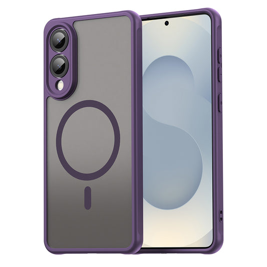 Custodia MagSafe per Samsung Galaxy S25 Edge S937, Techsuit, HaloFrost II, Viola