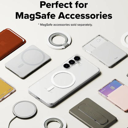 Custodia MagSafe per Samsung Galaxy S25 FE, Ringke, Fusion, Trasparente