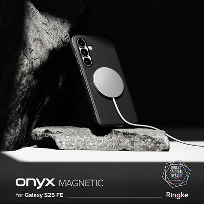 Custodia MagSafe per Samsung Galaxy S25 FE, Ringke, Onyx, Nera