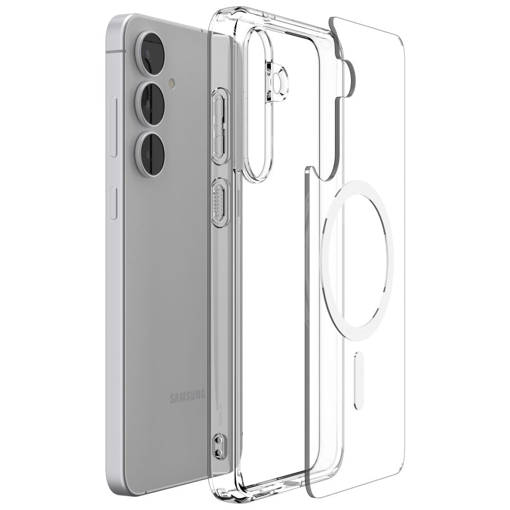 Custodia MagSafe per Samsung Galaxy S25 FE, Spigen, Ultra Hybrid, Bianca ACS10027