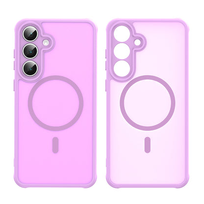 Custodia MagSafe per Samsung Galaxy S25 FE, Techsuit, HaloFrost II, Rosa