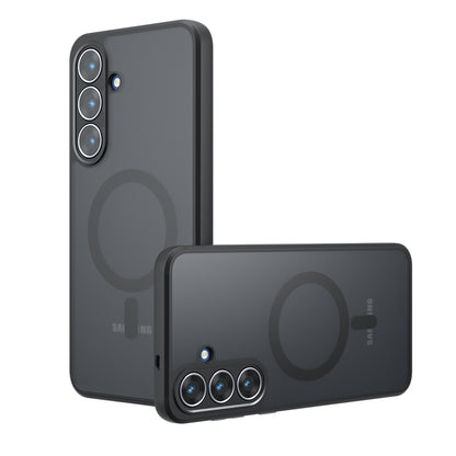 Custodia MagSafe per Samsung Galaxy S25 FE, Techsuit, PureFrost, Nera Satinata