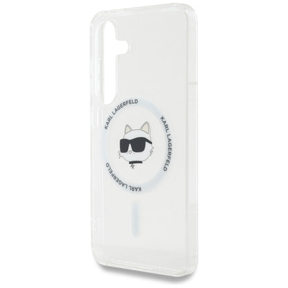 Custodia MagSafe per Samsung Galaxy S25+ S936, Karl Lagerfeld, IML Choupette's Head, Bianca