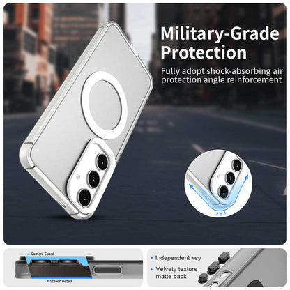 Custodia MagSafe per Samsung Galaxy S25+ S936 / S24+ S926, Techsuit, CandyCase, Bianca
