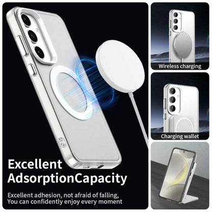 Custodia MagSafe per Samsung Galaxy S25+ S936 / S24+ S926, Techsuit, CandyCase, Bianca