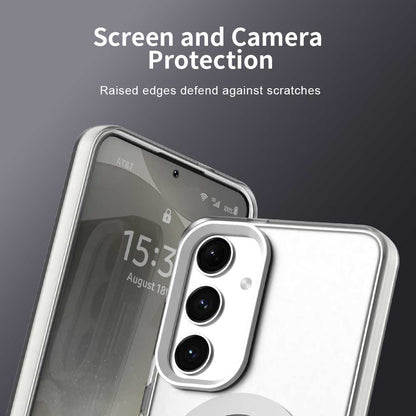 Custodia MagSafe per Samsung Galaxy S25+ S936 / S24+ S926, Techsuit, CandyCase, Bianca