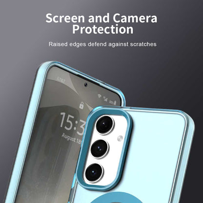 Custodia MagSafe per Samsung Galaxy S25+ S936 / S24+ S926, Techsuit, CandyCase, Blu