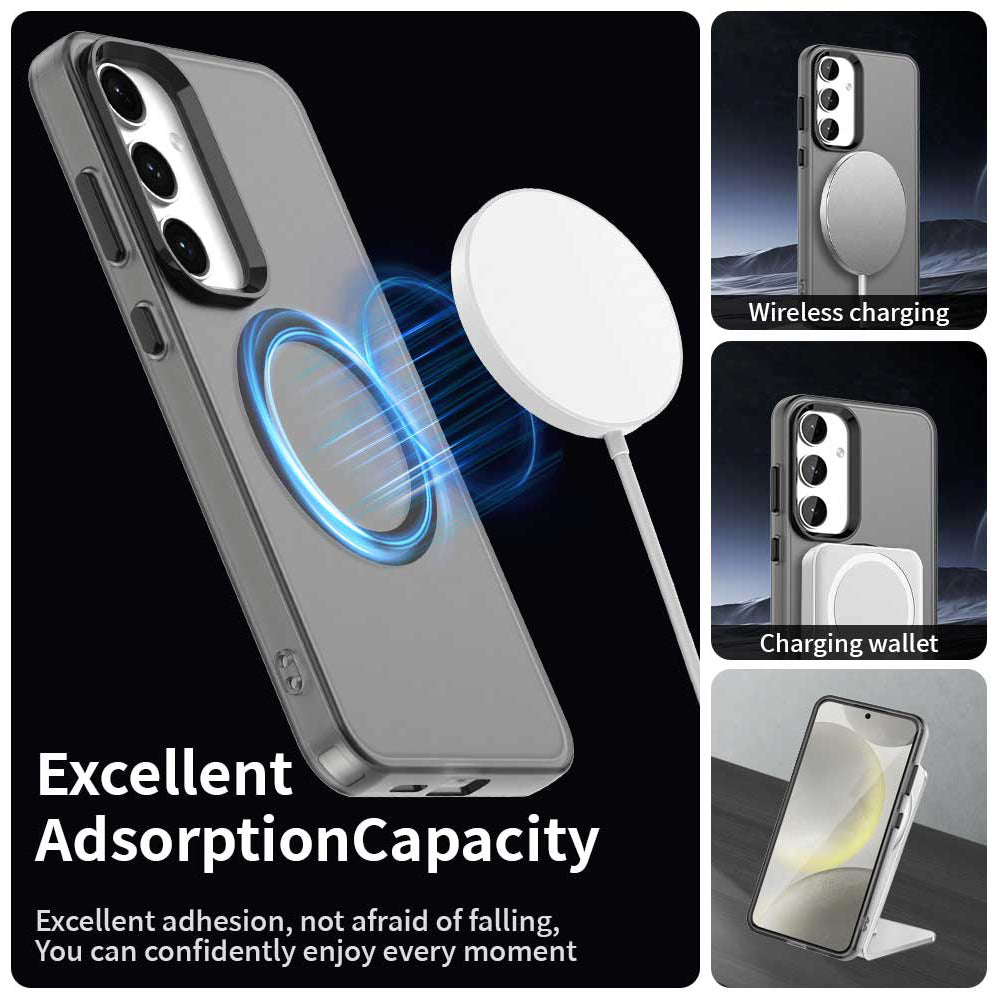 Custodia MagSafe per Samsung Galaxy S25+ S936 / S24+ S926, Techsuit, CandyCase, Nera