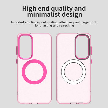 Custodia MagSafe per Samsung Galaxy S25+ S936 / S24+ S926, Techsuit, CandyCase, Rosa