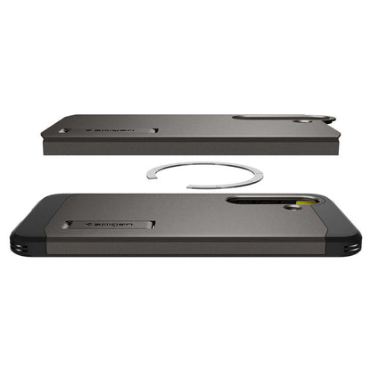 Custodia MagSafe per Samsung Galaxy S25+ S936, Spigen, Tough Armor, Grigio