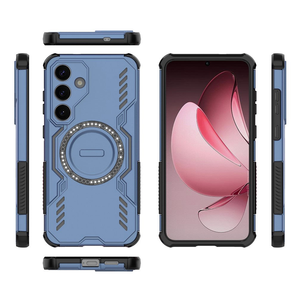 Custodia MagSafe per Samsung Galaxy S25+ S936, Techsuit, ArmorMag, Blu
