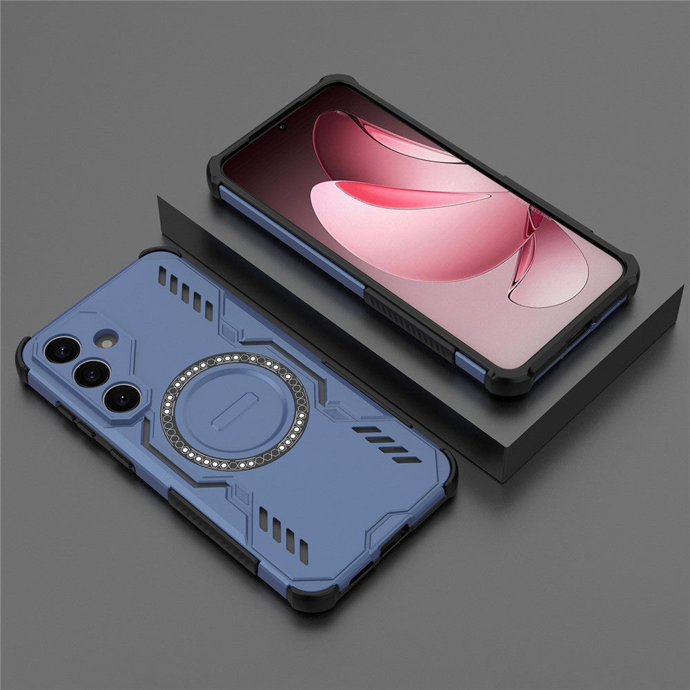 Custodia MagSafe per Samsung Galaxy S25+ S936, Techsuit, ArmorMag, Blu