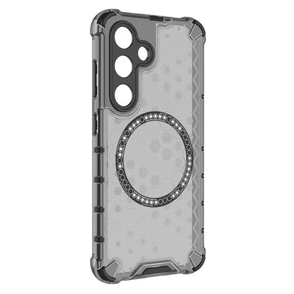 Custodia MagSafe per Samsung Galaxy S25+ S936, Techsuit, HoneyComb Shield, Nera