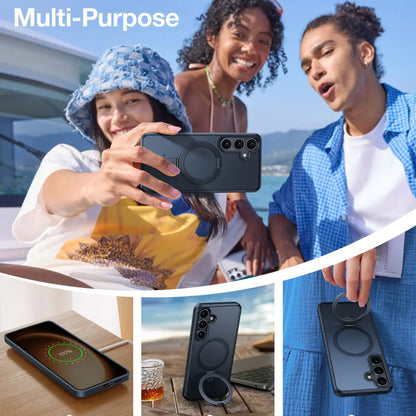 MagSafe Case for Samsung Galaxy S25+ S936, Torras, Ostand, Black