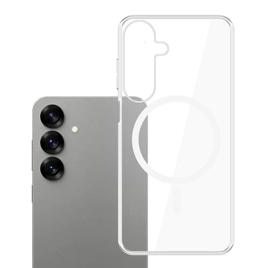 Custodia MagSafe per Samsung Galaxy S25 S931, 3MK, Clear MagCase, Trasparente