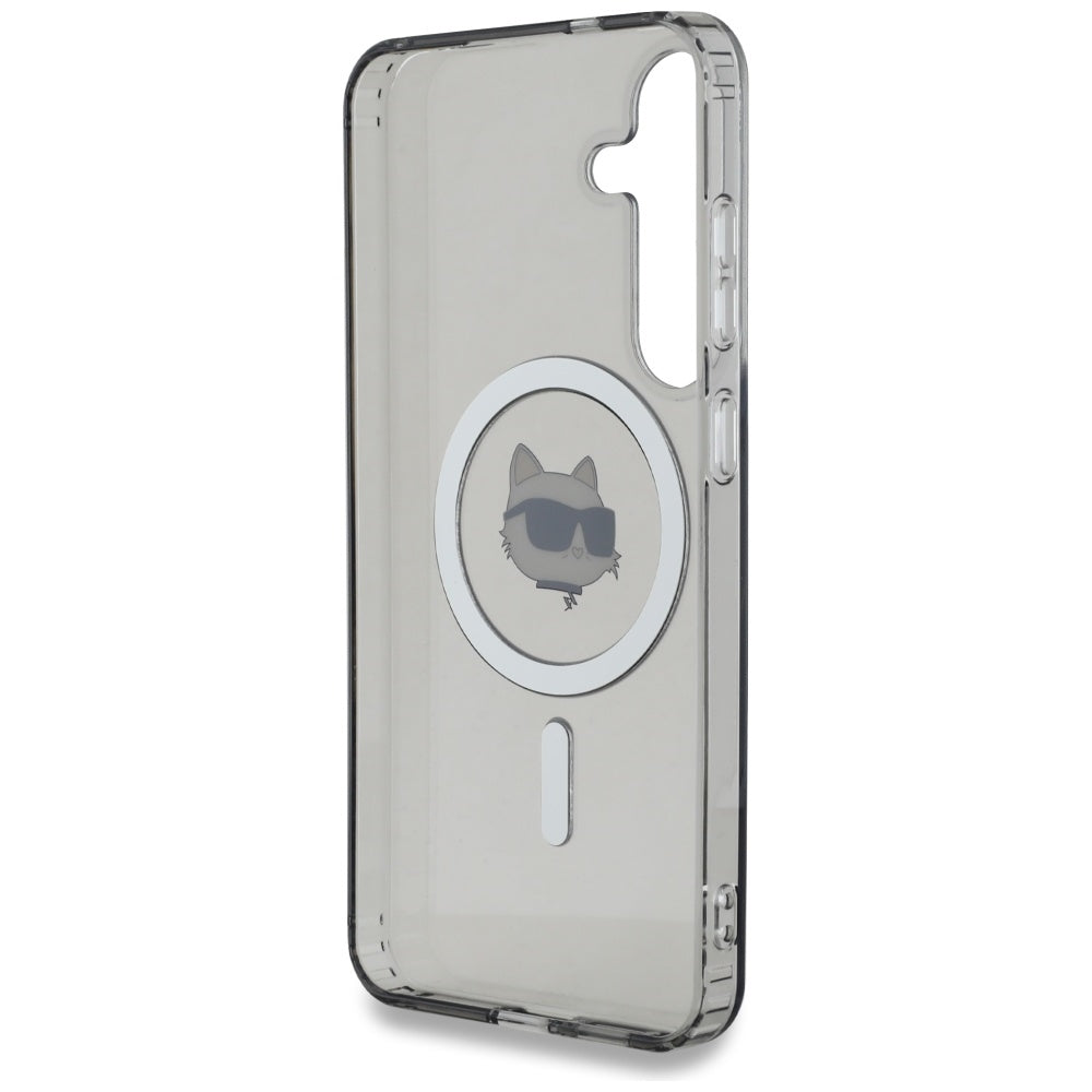 Custodia MagSafe per Samsung Galaxy S25 S931, Karl Lagerfeld, IML Choupette's Head, Nera