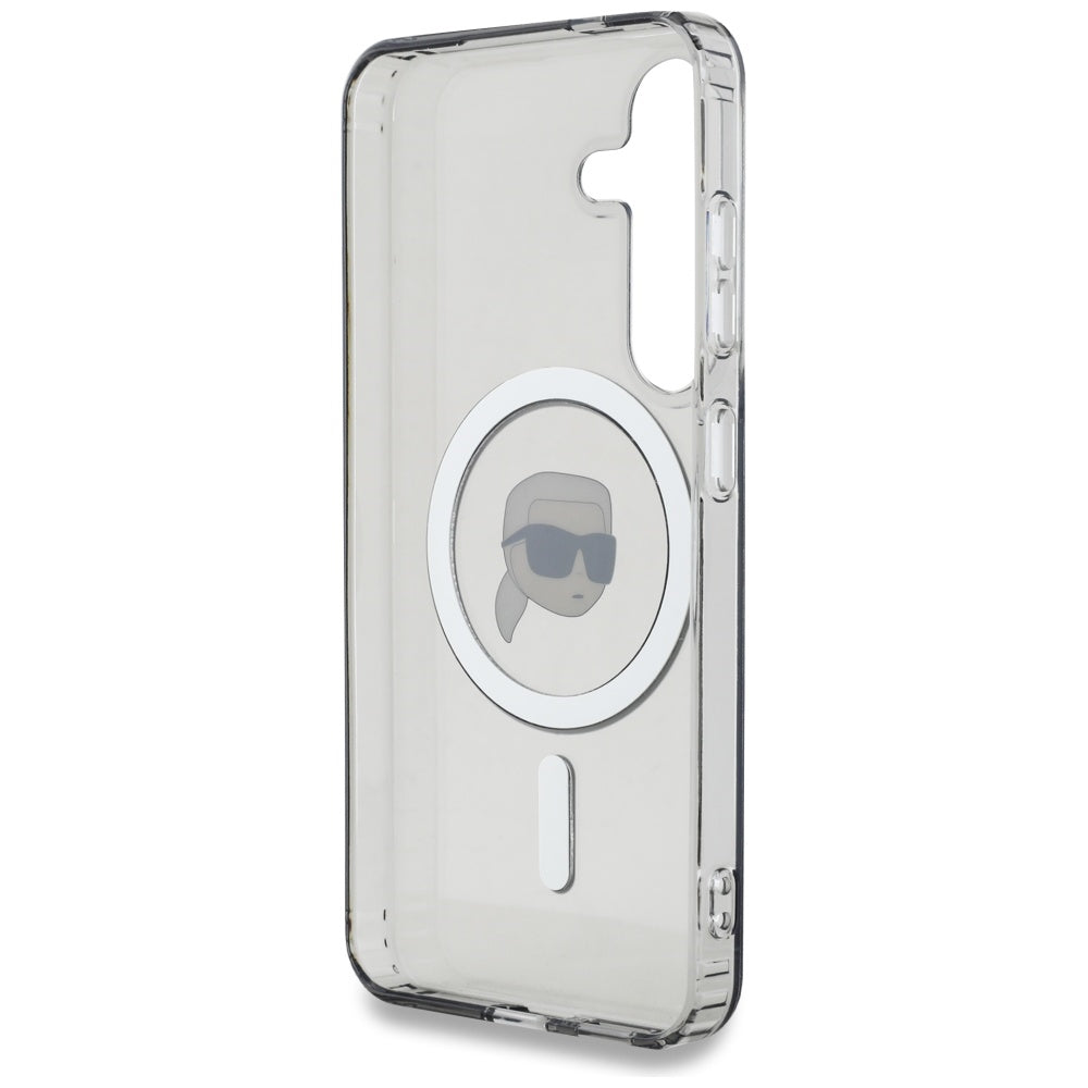Custodia MagSafe per Samsung Galaxy S25 S931, Karl Lagerfeld, IML Karl's Head, Nera