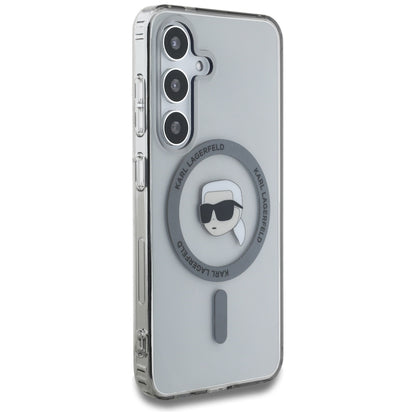 Custodia MagSafe per Samsung Galaxy S25 S931, Karl Lagerfeld, IML Karl's Head, Nera