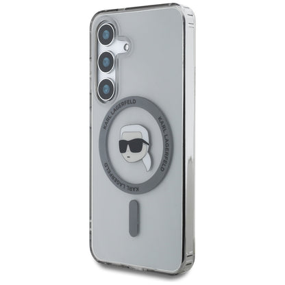 Custodia MagSafe per Samsung Galaxy S25 S931, Karl Lagerfeld, IML Karl's Head, Nera