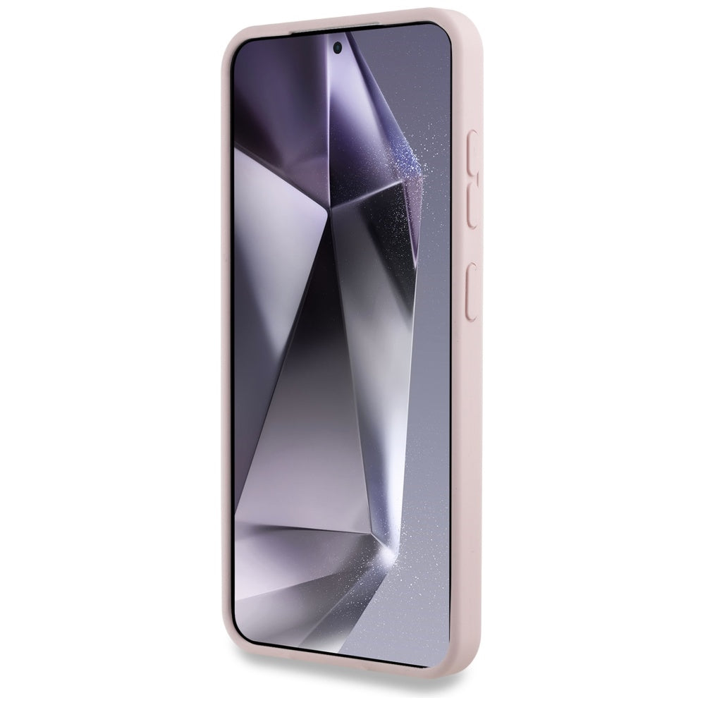 Custodia MagSafe per Samsung Galaxy S25 S931, Karl Lagerfeld, Silicone Double Heads, Rosa