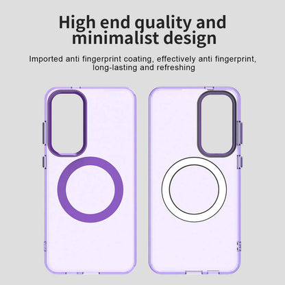 Custodia MagSafe per Samsung Galaxy S25 S931 / S24 S921, Techsuit, CandyCase, Viola