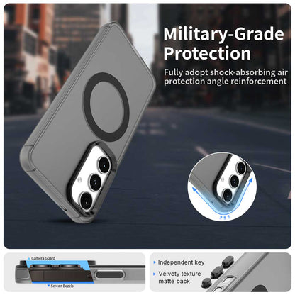 Custodia MagSafe per Samsung Galaxy S25 S931 / S24 S921, Techsuit, CandyCase, Nera