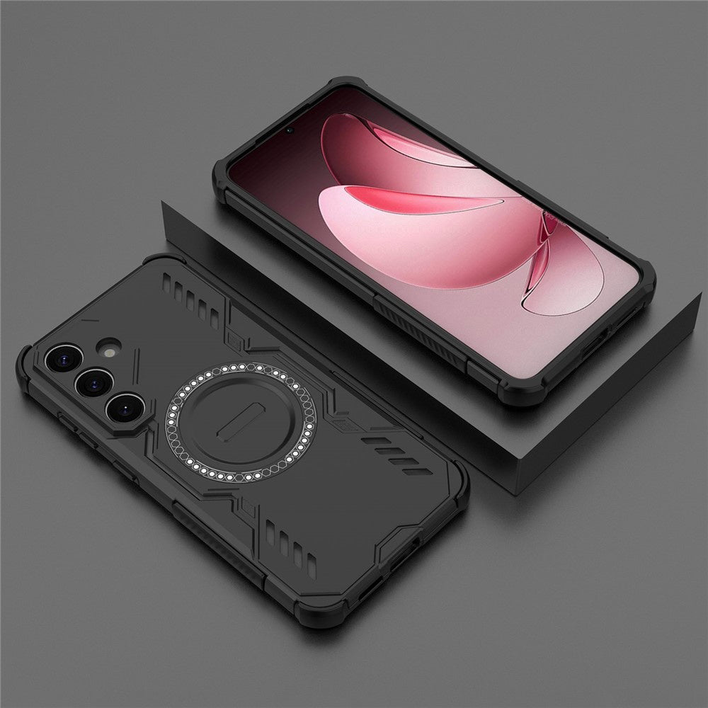Custodia MagSafe per Samsung Galaxy S25 S931, Techsuit, ArmorMag, Nera