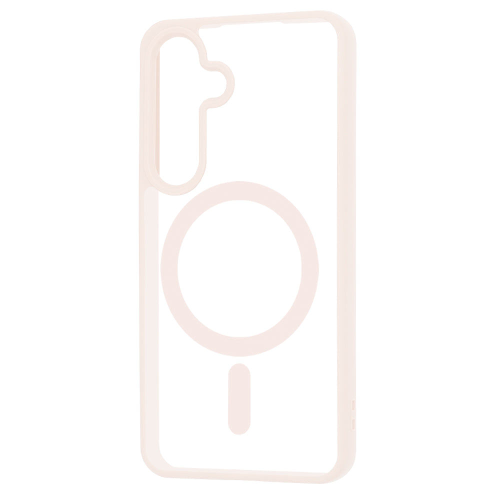 Custodia MagSafe per Samsung Galaxy S25 S931, Techsuit, Pro, Rosa