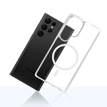 Custodia MagSafe per Samsung Galaxy S25 Ultra S938, 3MK, Armor MagCase, Trasparente