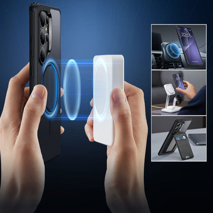 Custodia MagSafe per Samsung Galaxy S25 Ultra S938, ESR, Classic Hybrid, Nera Satinata