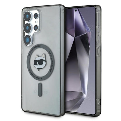 Custodia MagSafe per Samsung Galaxy S25 Ultra S938, Karl Lagerfeld, IML Choupette's Head, Nera