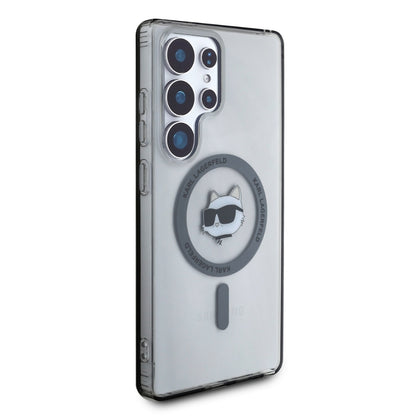 Custodia MagSafe per Samsung Galaxy S25 Ultra S938, Karl Lagerfeld, IML Choupette's Head, Nera