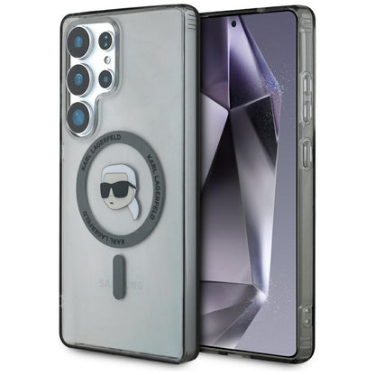 Custodia MagSafe per Samsung Galaxy S25 Ultra S938, Karl Lagerfeld, IML Karl's Head, Nera