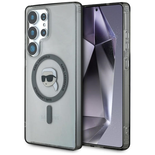 Custodia MagSafe per Samsung Galaxy S25 Ultra S938, Karl Lagerfeld, IML Karl's Head, Nera