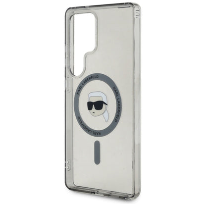 Custodia MagSafe per Samsung Galaxy S25 Ultra S938, Karl Lagerfeld, IML Karl's Head, Nera