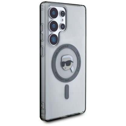 Custodia MagSafe per Samsung Galaxy S25 Ultra S938, Karl Lagerfeld, IML Karl's Head, Nera