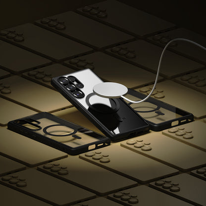 Custodia MagSafe per Samsung Galaxy S25 Ultra S938, Ringke, Fusion Bold, Nera