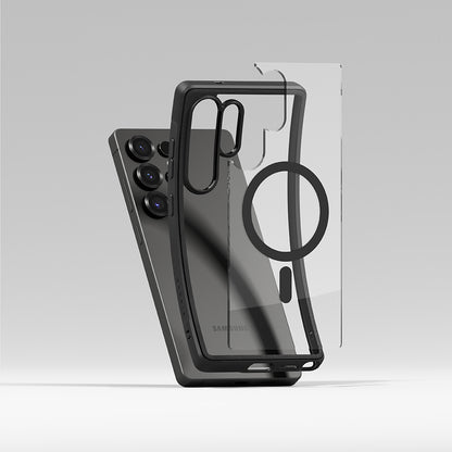 Custodia MagSafe per Samsung Galaxy S25 Ultra S938, Ringke, Fusion Bold, Nera