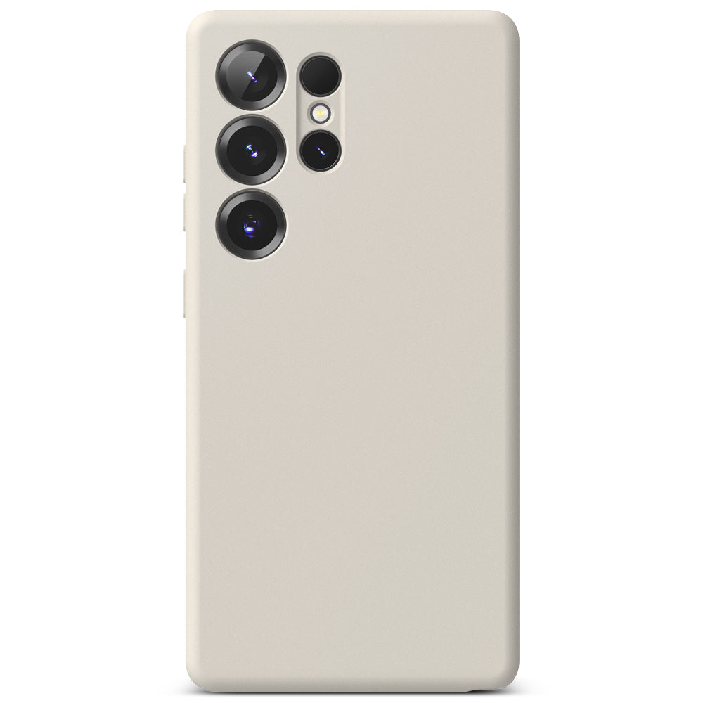 Custodia MagSafe per Samsung Galaxy S25 Ultra S938, Ringke, Silicone, Crema