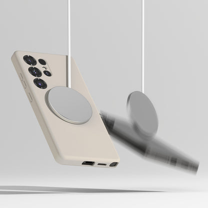 Custodia MagSafe per Samsung Galaxy S25 Ultra S938, Ringke, Silicone, Nera