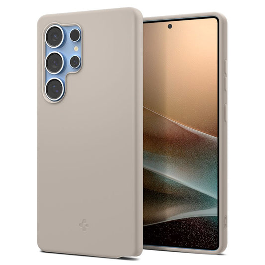 Custodia MagSafe per Samsung Galaxy S25 Ultra S938, Spigen, Silicone Fit, Beige