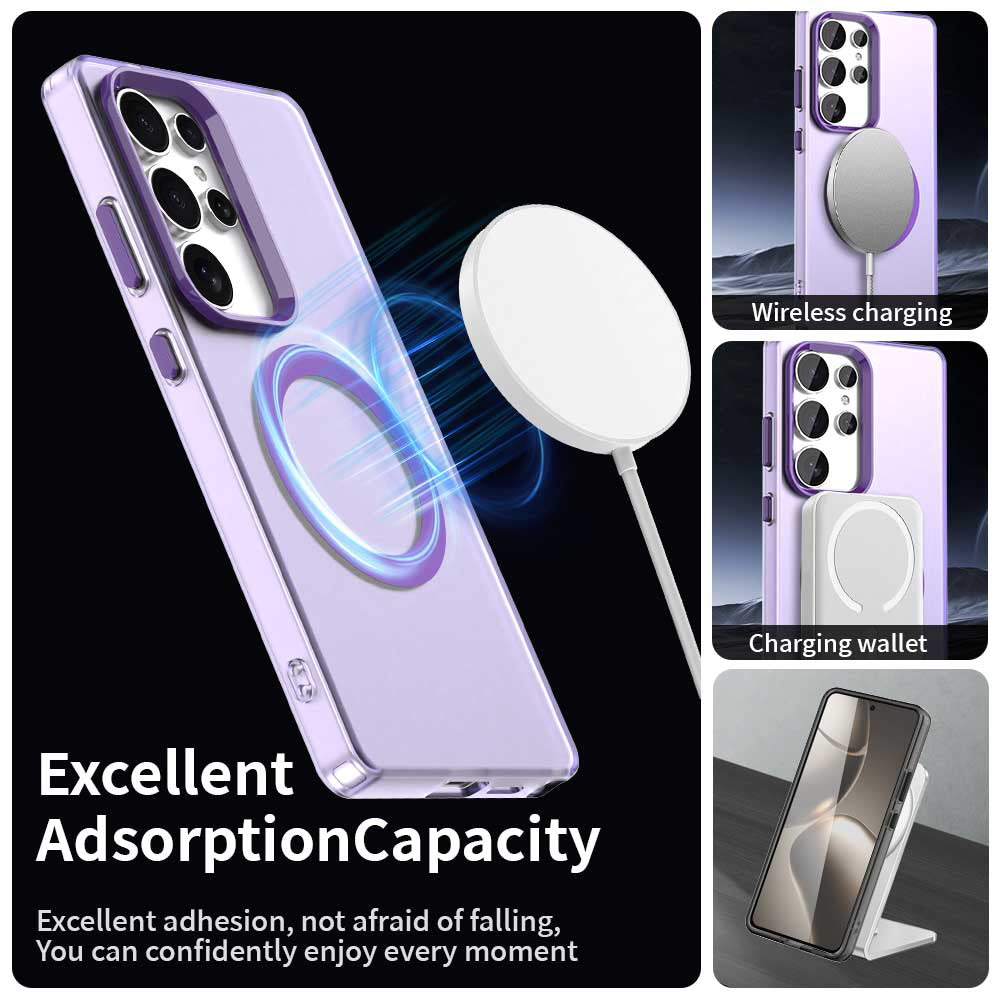 Custodia MagSafe per Samsung Galaxy S25 Ultra S938, Techsuit, CandyCase, Viola