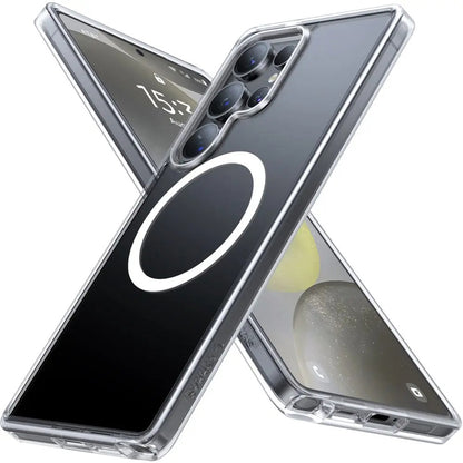 Custodia MagSafe per Samsung Galaxy S25 Ultra S938, Torras, Guardian, Trasparente